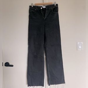 ZARA - Wide Leg Full Length, High-Waisted Jeans